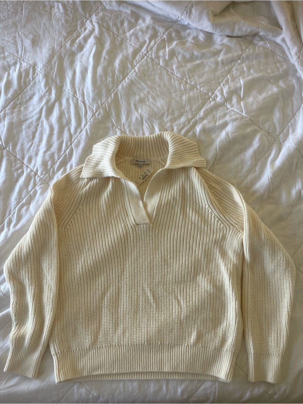Cotton box stitch Madewell Sweater